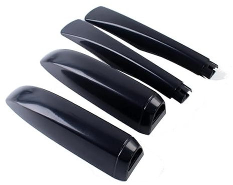 LRMDAKO Dachträger Gepackträger Für Nissan Für Qashqai J10 2008-2015 Dachgepäckträgerabdeckung Vorne Hinten Dachgepäckträgerschienen-Endschale Kunststoffschutzabdeckung Dachträger Relingträger