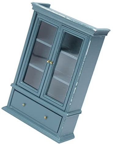 JOINPAYA Puppenhaus Miniatur Holzschrank Modell - 112 Maßstab Mini Accessoire Holz Spielzeug Bücherregal