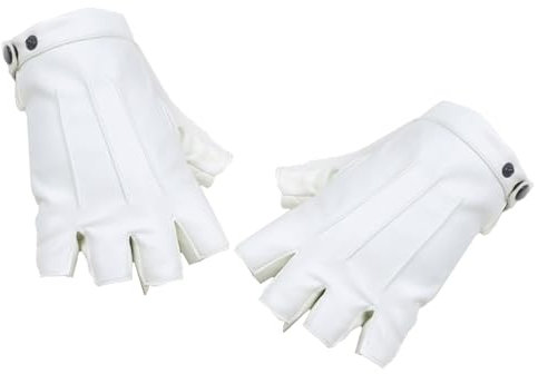 Motorrad-Fahrhandschuhe, schwarz, Halbfinger-Sporthandschuhe, Gewichtheben, Radfahren, fingerlos, PU-Lederhandschuh für Damen und Herren