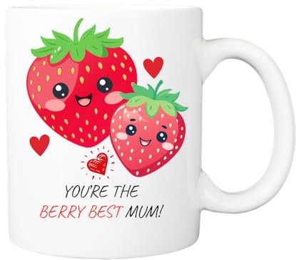 Pickhut Berry Best Mum Mug | Mother's Day Gift | Funny | Cute | Mother | Mummy | Birthday Gift | Mama | Best Mum