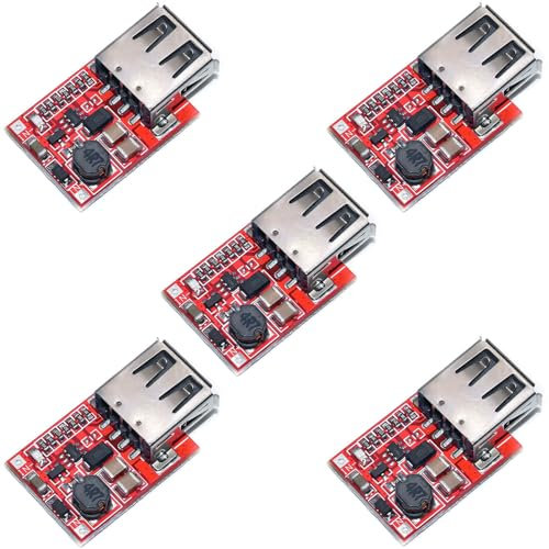 RUNCCI-YUN 5 Stück DC 0.9-5V to 5V USB Voltage Converter Stromversorgungsmodul Step Up Power Supply Module