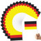 Drapeau allemand, 100pcs Hand Tendu Alemagne Flag, 6x8 Mini Flags on Sticks, Double-côté des drapeaux country pour bar, événements sportifs scolaires, célébrations de festivals allemands