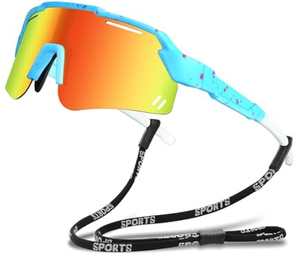 Beipegin Gafas Sol Niño Niña,Protección UV400 Gafas de Sol Polarizadas Gafas Ciclismo Deportivas Running Tenis Aire Libre