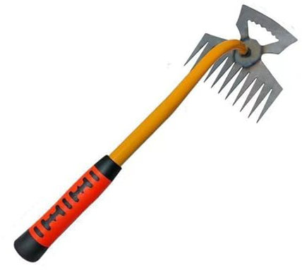 Colrid Extractor de Malas Hierbas Manual, Desherbador Manual con Mango 35.5cm | Eliminación de Malas Hierbas en Jardín Mediterráneo | Empuñadura Antideslizante | para Taraxacum y Raíces Persistentes