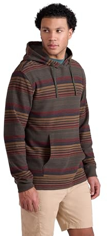 Animal Loyal Mens Beach Hoodie - Soft Sweatshirt with Elasticated Cuffs & Hem, Kangaroo Pocket & Adjustable Hood - Spring, Summer, Outdoors & Hiking Khaki M