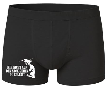 deinshirt Boxershorts Herren Unterhose Männer Unterwäsche Mir Nicht auf den Sack gehen Du solltest