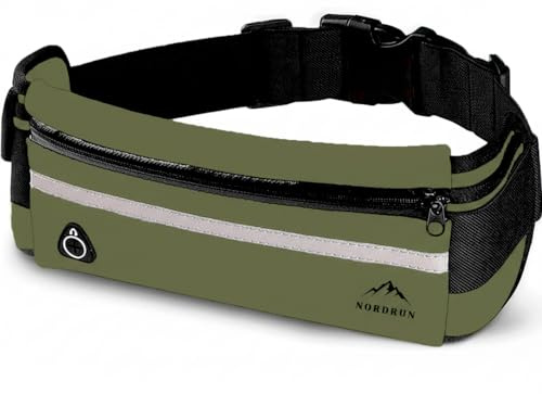 Sac Banane de Course Nordrun Normal, Vert militaire