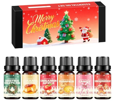 Duftöl Für Kerzen,6 Stück Duft Nach Seife - Weihnachts Aromatherapie Öl,Für Zuhause Körpermassage Schlafzimmer Badezimmer Meditation Spa Yoga Winter