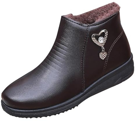 Generisch Chaussures orthopédiques Bottes Femme Baskets Hiver Chaussures de sport Bottines Confortables antidérapantes Chaussures d'hiver légères Bottes courtes Slip On Bottes larges Bottes d'hiver