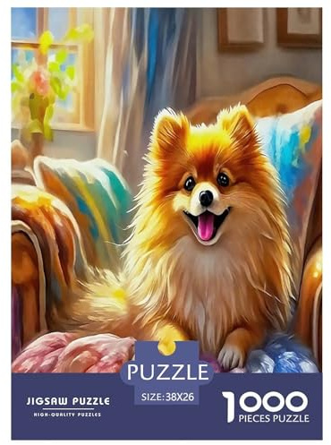 Pommern Puzzles 1000 Teile Schwer Puzzle Spielzeug Lernspiel Impossible Herausforderung Spielzeug Für Erwachsene Und Kinder Ab 14 Jahren 38x26cm/1000pcs