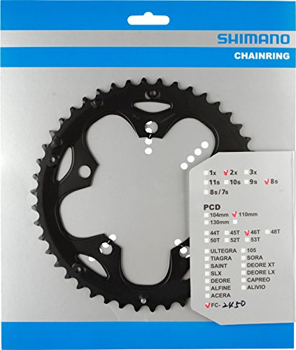 SHIMANO Claris FC-2450 schwarz Ausführung 46Z 2019 Kettenblatt