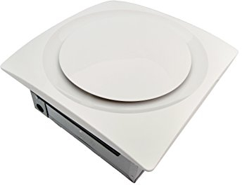 Aero Pure AP90-S G6 W Slim Fit Super Quiet 90 CFM Bathroom Ventilation Fan with White Grille