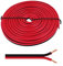 5m Lautsprecherkabel 2x 1,5mm² Rot Schwarz Audiokabel Boxenkabel