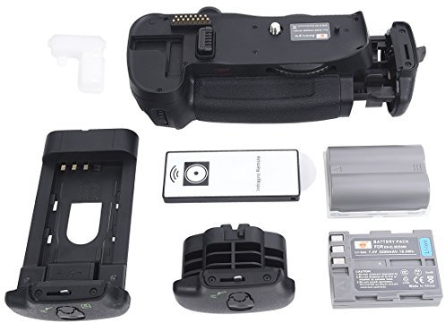 DSTE® Pro IR Remote MB-D10 - Impugnatura verticale per batteria + 2 EN-EL3E per fotocamera digitale Nikon D300 D300S D700 D900 SLR