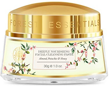 Forest Essentials Tief pflegende Gesichtsreinigungspaste, Mandel, Pistazie und Honig, 30 g
