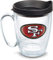 Tervis NFL San Francisco 49ers Primary Becher mit Emblem und schwarzem Deckel, Kunststoff, Primäre Logo, 1 Count (Pack of 1)