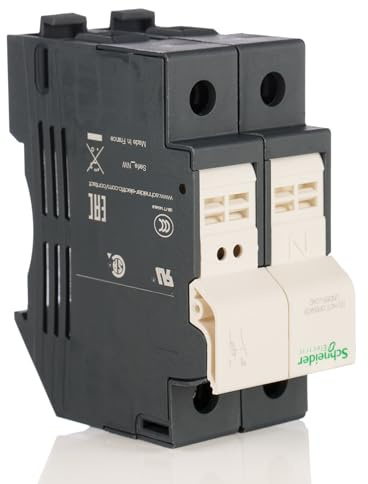 Schneider Electric Sicherungshalter für Hutschienenmontage TeSys für 10 x 38mm Sicherungen 32A 690V ac/dc, Serie DF10