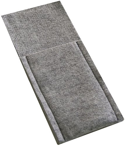 Bestecktasche aus Filz (Farbe wählbar) HELLGRAU meliert - Handarbeit - waschbar * passend zu Tischset B006SJNYQO, Design Filz-Kult