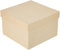 Rayher Hobby Rayher Pappmaché Box, quadratisch, 18,5 x 18,5 x 12 cm, quadratisch, Schachtel mit Deckel, FSC zertifiziert, zum Gestalten und Dekorieren, 7175500, Beige