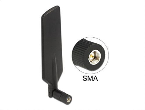 DeLOCK 88978 Netzwerk-Antenne 3 dBi Omnidirektionale Antenne SMA - Netzwerk-Antennen (3 dBi, 50 Ohm, Omnidirektionale Antenne, SMA, 3.0:1, Innenraum)