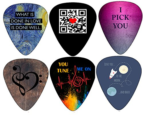 Einzigartige Plektren für Valentines (12-Pack)