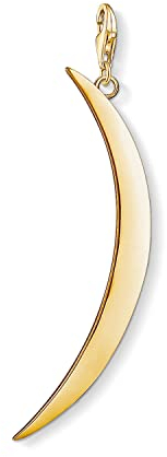 Thomas Sabo Damen-Anhänger Mond 750 Gelbgold Vergoldung 925 Sterling Silber Y0004-413-39
