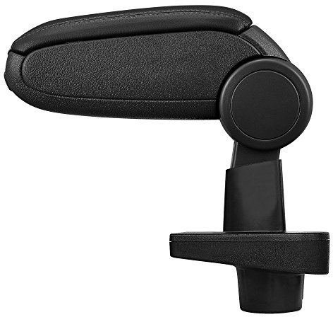 LP Trade Accoudoir Central pour Clio 4 IV | Accessoire Console de Rangement et Repose-bras avec Compartiment Organiseur | Pièce Détachée d'Intérieur de Voiture | Simili Cuir Noir - Couture Noire