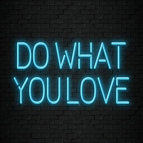 Do What You Love Neon Sign Sign Sign Lettering Decoration Living Room Wedding Gift Love Dimensions: 36 x 17 cm