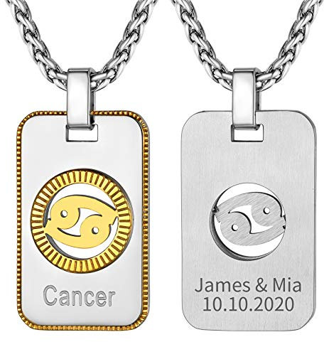 ChainsHouse Chapas Militares Personalizadas Cadena de Cáncer