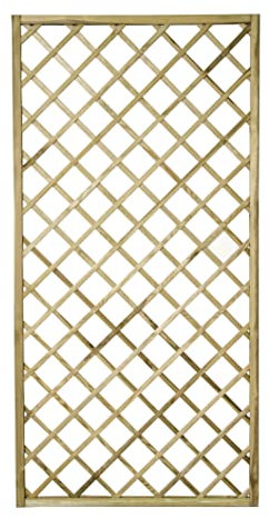 Forest Garden Wooden Diamond Trellis Lattice|180 x 90cm|Pack of 10