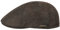 Stetson Texas Leder (Pigskin) Schiebermütze Herren - Ledermütze mit Baumwollfutter - Schirmmütze (Schirmlänge ca. 4.6 cm) - Flatcap aus Leder - Flat Cap Sommer/Winter Dunkelbraun L (58-59 cm)