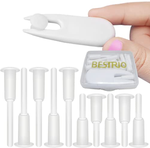 BESTRIO Yoga-Ball-Stecker, Übungsball-Stecker, Ersatz-Stöpsel für Fitnessball, 12 Stück (klein und groß)