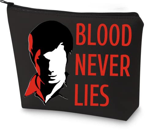 WZMPA Kosmetiktasche für Arzt, TV-Show-Fans, Geschenk, Blut, nie liegen, Make-up-Tasche mit Reißverschluss für Freunde, Familie (Blood Never Lies), Blood Never Lies BL, Passform
