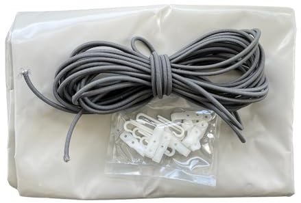 Bâche hivernage Piscine Hors Sol Nebraska 711 x 400 cm - Toile PVC 640 g/m² Gris - Couverture Hiver