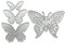2 Stück Schmetterlings-stanzform, Schmetterlings-metallprägeschablone, Stanzschablonen, Schmetterlingsschneideform, Verwendet, Um Diy Fotoalbum Sammelalbum Dekoration Zu Machen