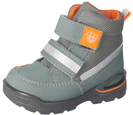 RICOSTA Jungen Winterstiefel Flori, Kinder Lauflernschuhe, Weite: Weit, lose Einlage, Sympatex, waschbar,vegan, Salbei/Timo (570), 28 EU