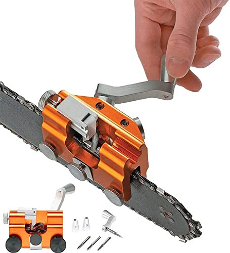 Chainsaw Sharpener, Chainsaw Chain Sharpening Jig - Portable Deluxe Chainsaw Sharpening Kit, Timber-line Chainsaw Sharpening is Designed to Sharpen Your Chainsaw, for Lumberjack and Garden Worker