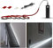 WOBANE Tira Led Bateria Recargable, Tira Led con Sensor de Movimiento 2 metros, Tira Led Pilas Adhesiva, Tira Luces Led para interiores Escaleras,Cocina,Armarios,Baño,Pasillo, Blanco Frío 6000K