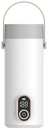 Hervidor eléctrico caldera de agua caliente, caldera de agua inalámbrica portátil, hervidor eléctrico recargable taza de ebullición térmica, termo de control de temperatura, para caldera agua coche