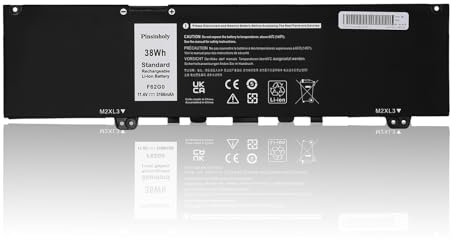 Pinsinholy F62G0 Batteria per PC portatile Dell Inspiron 13 7000 7370 7373 7380 5370 7386 2 in 1 P83G P87G P91G P83G001 P83G002 P87G001 Vostro 3 5377 Serie 0 39DY5 RPJC3 F62GO