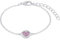 Prinzessin Lillifee Armband 925 Sterling Silber Mädchen Kinder Armschmuck, mit Zirkonia synth., 12+3 cm, Silber, Herz, Kommt in Schmuck Geschenk Box, 2037924