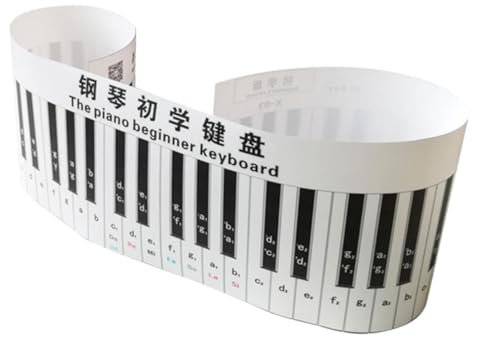 ifundom Beginner Piano Keyboard Decals Simulation Stickers for Easy Practice for Students Learning Notes and Scales and Safe Material for Daily Use