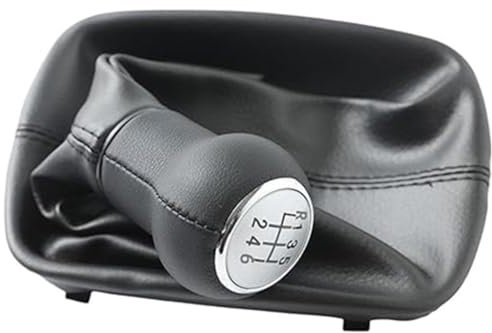 WTGCZDHY Auto Schaltknauf für Audi A6 1997-2001,Manual Automatisch Gear Stick Schaltknauf,Car Schalthebel Accessoires,A-6 Speed Silver