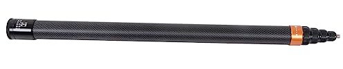 Kohlefaser Selfie Stick, Leichtes Ausziehbares Einbeinstativ für ONE RS, GO 2, 44–300 cm, Unter Wasser, 9 Längenverstellungen (ORANGE)