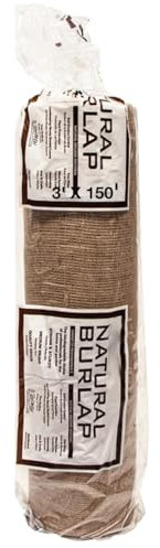 Rocky Mountain Goods Jute-Stoffrolle, 90 x 45 cm, für Gartenarbeit, Baumschutz, Unkrautbarriere, Heu, Bastelbienen – biologisch abbaubar