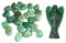 KULIA® Runas Juego de 25 Runas Alfabeto Piedras Decorativas de Cristal Mini Estatua de Ángel Reiki de Jade Verde Piedras Reiki Decoración del Hogar Cristales Runas Naturales Juego de Piedras