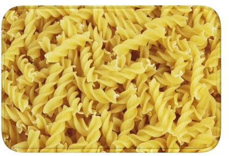 InOmak Spaghetti,Soft Saummatte Fußmatte Badematte rutschfeste Bodenmatte saugfähige Badezimmerunterlage 40x60 cm