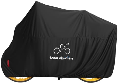 TeamObsidian Telo Copri Bici da Interno - Telo Copri Bicicletta Traspirante - Protezione Copribici dalla Polvere - Copertura Bici Morbida e Sicura - Lunghezza 160-210 cm