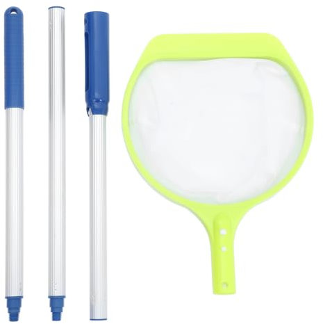 BESPORTBLE 1 Satz Schwimmbadreiniger Tank Poolstecker Vakuum Nudel Kappe Fisch Pool reinigungsbürste Pool-Skimmer Zubehör für Poolreinigungsnetze Poollaubkescher Laubnetz Mesh-Netze Aluminium