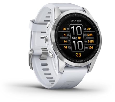 Garmin Epix (Gen 2) Pro 42mm - Reloj de Alto Rendimiento GPS Multideporte con Pantalla táctil AMOLED, Linterna LED, Frecuencia cardíaca, Mapas y hasta 10 días de autonomía, Plateado (Reacondicionado)